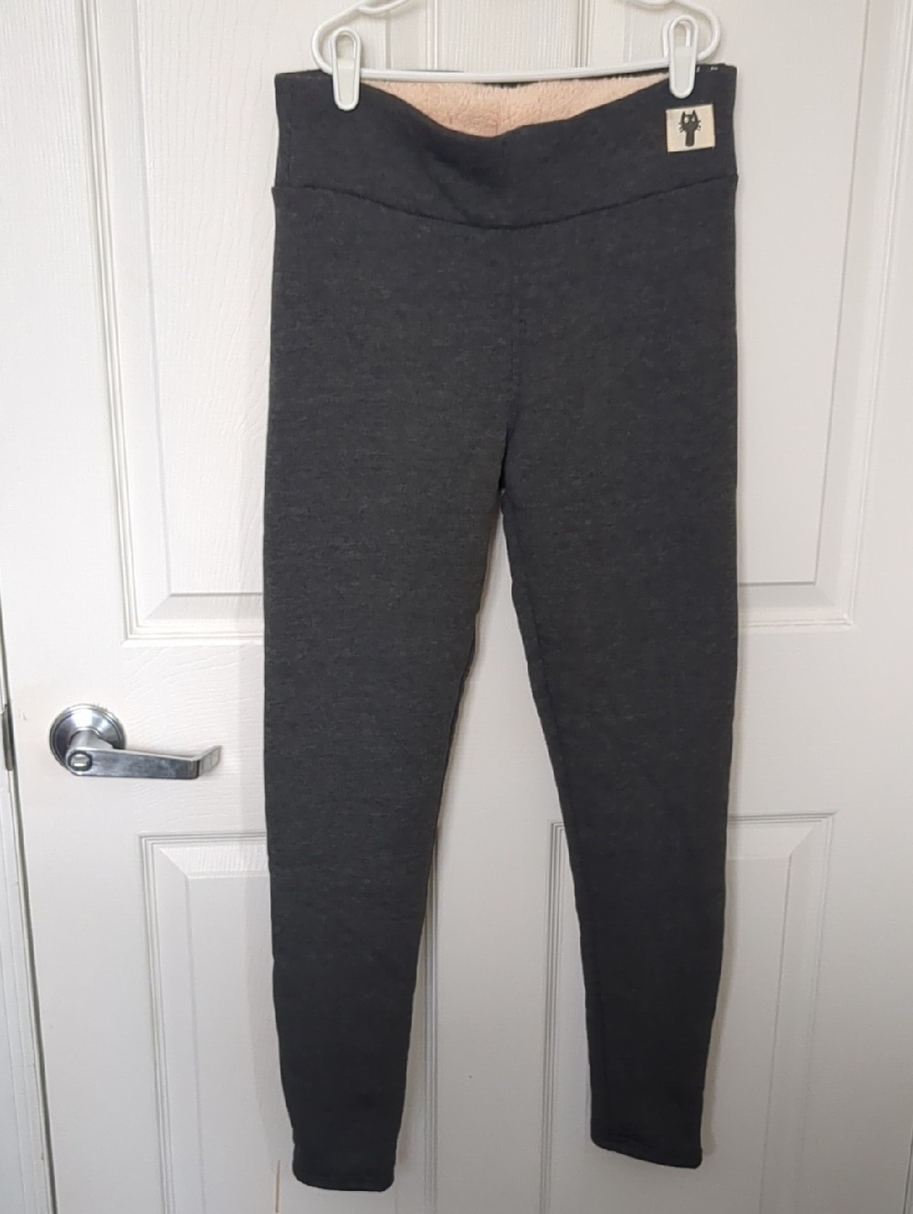 Cozy Dark Gray Fleece-Lined Leggings